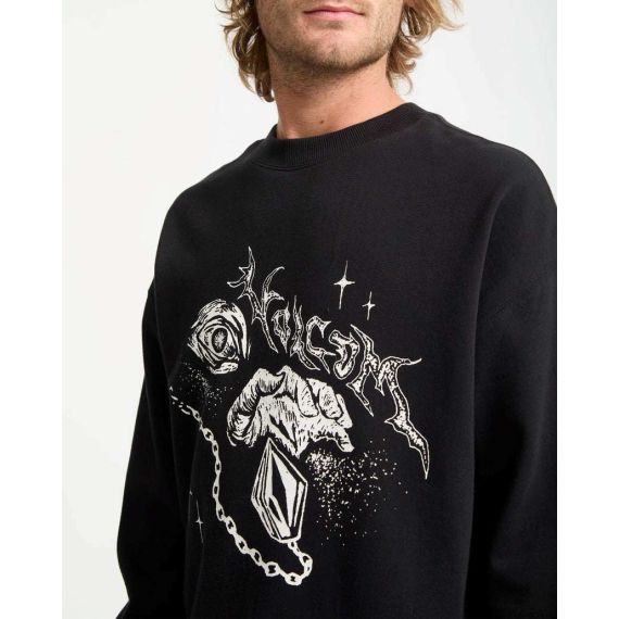 Volcom Ανδρικό Φούτερ Λαιμόκοψη A4632507-BLK Recto Verso Crew - ΝΕΕΣ ΠΑΡΑΛΑΒΕΣ στο Bodyman