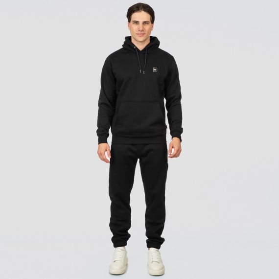 Rebase Ανδρική Φόρμα Φούτερ 252RPAN-6021 Black - Φόρμα παντελόνι στο Bodyman