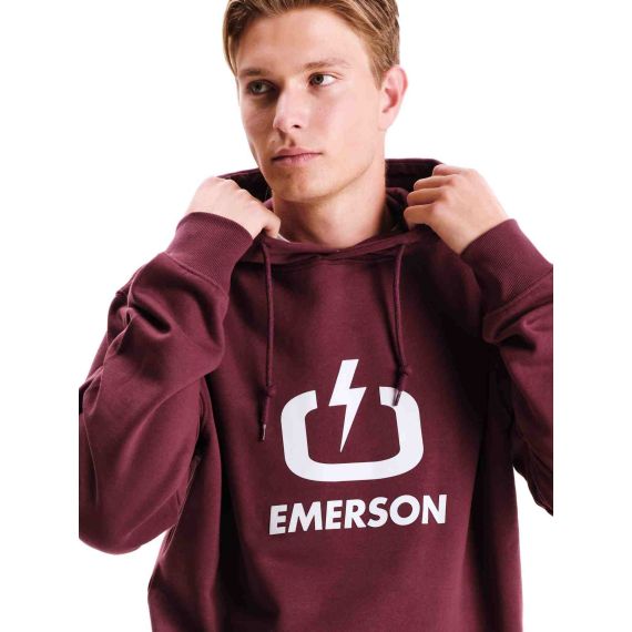Emerson Ανδρικό Φούτερ Με Κουκούλα 252.EM20.01 Dusty Wine - ΝΕΕΣ ΠΑΡΑΛΑΒΕΣ στο Bodyman
