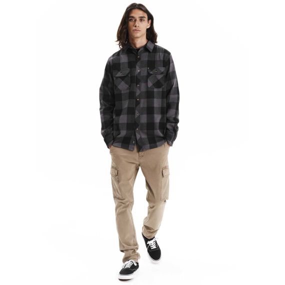 Emerson Ανδρικό Πουκάμισο Καρό 252.EM60.80 D.Grey Black - Μακρυμάνικα Πουκάμισα  στο Bodyman