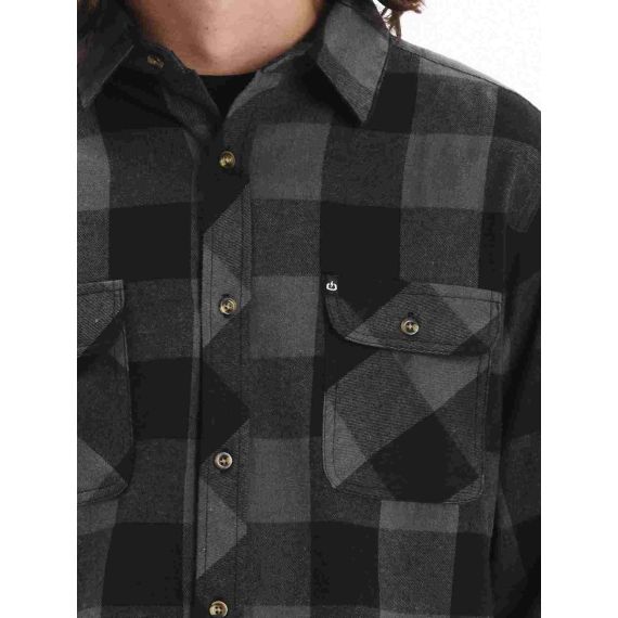 Emerson Ανδρικό Πουκάμισο Καρό 252.EM60.80 D.Grey Black - Μακρυμάνικα Πουκάμισα  στο Bodyman
