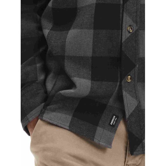 Emerson Ανδρικό Πουκάμισο Καρό 252.EM60.80 D.Grey Black - Μακρυμάνικα Πουκάμισα  στο Bodyman