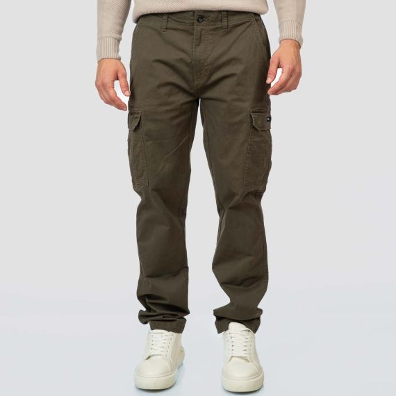 Rebase Ανδρικό Παντελόνι Cargo 252RCCP-4049 Khaki - ΝΕΕΣ ΠΑΡΑΛΑΒΕΣ στο Bodyman