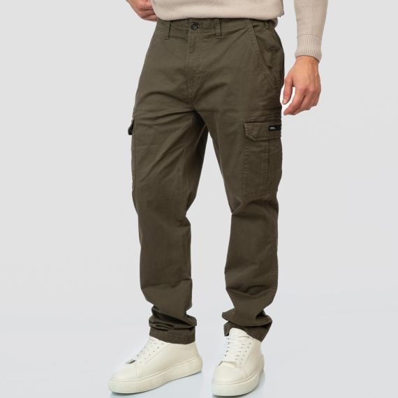 Rebase Ανδρικό Παντελόνι Cargo 252RCCP-4049 Khaki - ΝΕΕΣ ΠΑΡΑΛΑΒΕΣ στο Bodyman