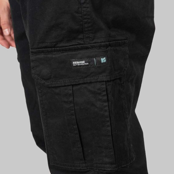 Rebase Ανδρικό Παντελόνι Cargo 252RCCP-4049 Black - ΝΕΕΣ ΠΑΡΑΛΑΒΕΣ στο Bodyman
