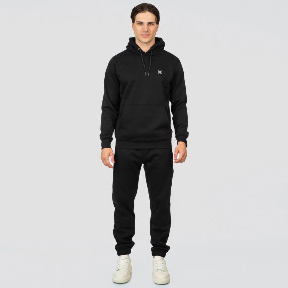 Rebase Ανδρικό Φούτερ Με Κουκούλα 252RTOP-1040 Black - Φούτερ Κουκούλα  στο Bodyman