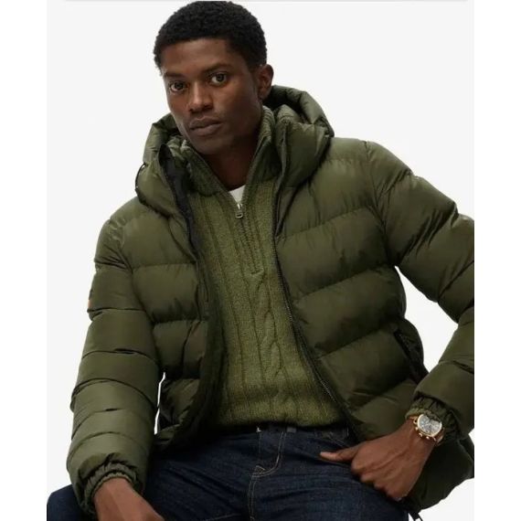 Superdry Ανδρικό Μπουφάν Puffer M5011905A-H1Q Hooded Sports - ΝΕΕΣ ΠΑΡΑΛΑΒΕΣ στο Bodyman