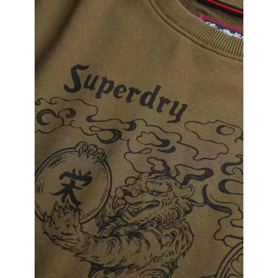 Superdry Ανδρικό Φούτερ Λαιμόκοψη M2014249A-GMJ Tokyo Narrative Loose Sweat - ΝΕΕΣ ΠΑΡΑΛΑΒΕΣ στο Bodyman