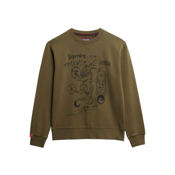 Superdry Ανδρικό Φούτερ Λαιμόκοψη M2014249A-GMJ Tokyo Narrative Loose Sweat - ΝΕΕΣ ΠΑΡΑΛΑΒΕΣ στο Bodyman