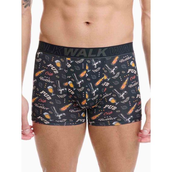 Walk Ανδρικό Μποξερ με σχέδια W1754-10 Multicolour - Boxer στο Bodyman