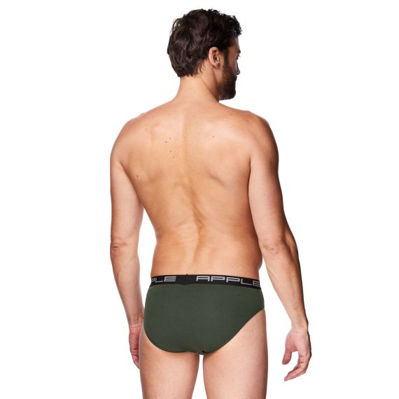 Apple Ανδρικό Σλιπ 2Pack 0212969 Μαύρο Χακί - Slip στο Bodyman