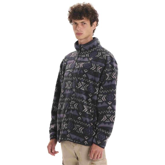 Emerson Ανδρική Ζακέτα Fleece 252.EM290.122 PR548 Off Black - Ζακέτες στο Bodyman