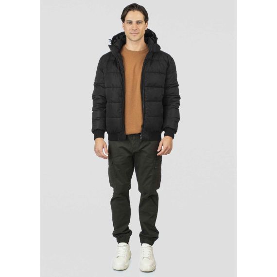 Rebase Ανδρικό Μπουφάν Puffer 252RJK-2072 Black - ΝΕΕΣ ΠΑΡΑΛΑΒΕΣ στο Bodyman