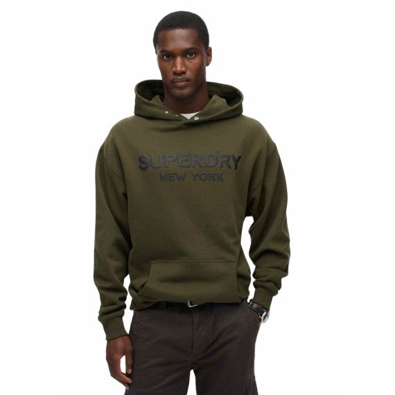 Superdry Ανδρικό Φούτερ Loose M2013726A-ZC3-Luxury-Sport-Army-Khaki - Φούτερ Κουκούλα  στο Bodyman Superdry Ανδρικό Φούτερ Loose M2013726A-ZC3-Luxury-Sport-Army-Khaki - Φούτερ Κουκούλα  στο Bodyman