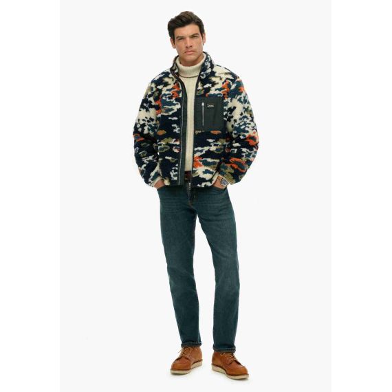 Superdry Ανδρική Ζακέτα Πρόβατο M2014287A-HYW Printed Fleece Zip Thru - ΝΕΕΣ ΠΑΡΑΛΑΒΕΣ στο Bodyman