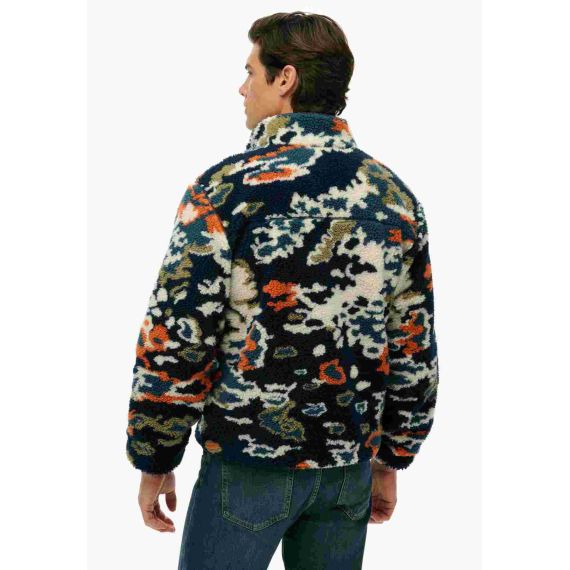 Superdry Ανδρική Ζακέτα Πρόβατο M2014287A-HYW Printed Fleece Zip Thru - ΝΕΕΣ ΠΑΡΑΛΑΒΕΣ στο Bodyman