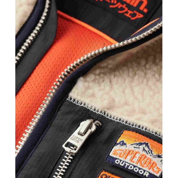 Superdry Ανδρική Ζακέτα Πρόβατο M2014141A-1LG Vintage Retro Zip Fleece - ΝΕΕΣ ΠΑΡΑΛΑΒΕΣ στο Bodyman