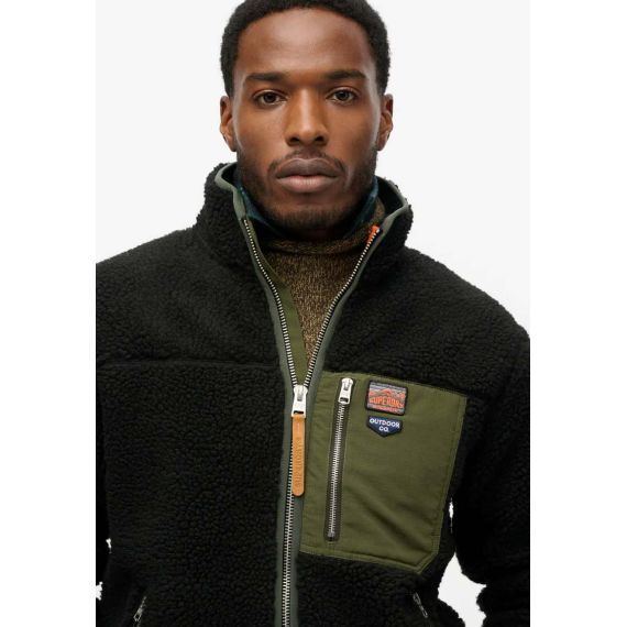Superdry Ανδρική Ζακέτα Πρόβατο M2014141A-02A Vintage Retro Zip Fleece - ΝΕΕΣ ΠΑΡΑΛΑΒΕΣ στο Bodyman