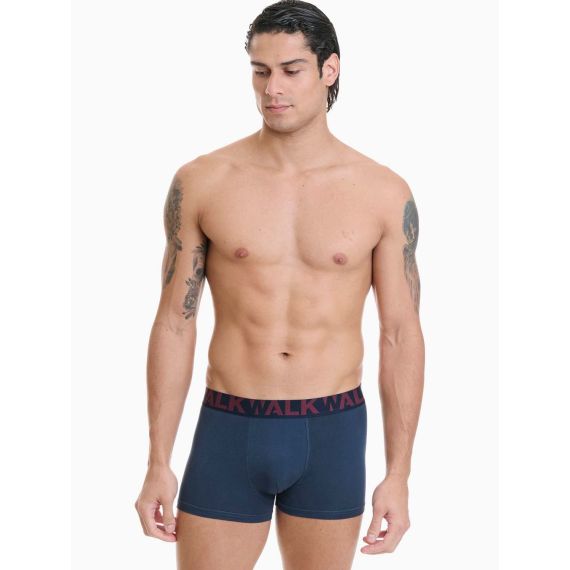 Walk Ανδρικά Boxer 2Pack W1755-1-0327 Blue Grena - ΝΕΕΣ ΠΑΡΑΛΑΒΕΣ στο Bodyman