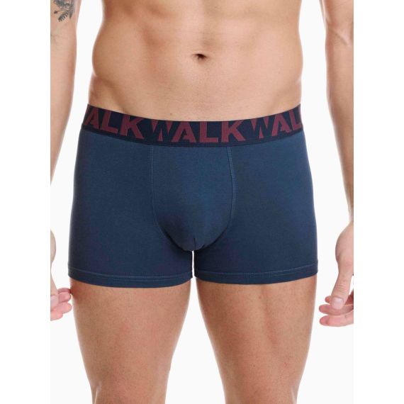 Walk Ανδρικά Boxer 2Pack W1755-1-0327 Blue Grena - ΝΕΕΣ ΠΑΡΑΛΑΒΕΣ στο Bodyman
