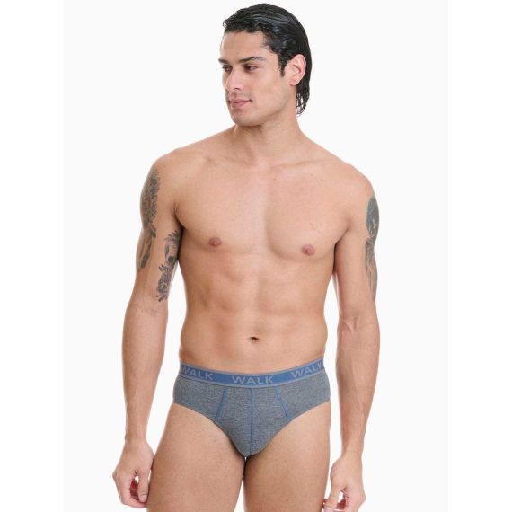Walk Ανδρικά Slip 2Pack W1757-0649 Blue Grey - ΝΕΕΣ ΠΑΡΑΛΑΒΕΣ στο Bodyman