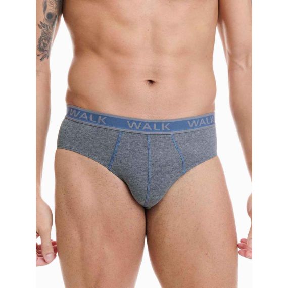 Walk Ανδρικά Slip 2Pack W1757-0649 Blue Grey - ΝΕΕΣ ΠΑΡΑΛΑΒΕΣ στο Bodyman