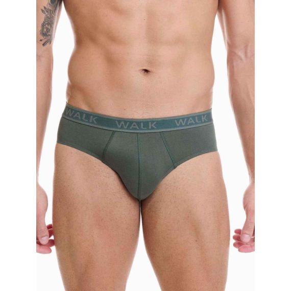 Walk Ανδρικά Slip 2Pack W1757-2440 Khaki Green - ΝΕΕΣ ΠΑΡΑΛΑΒΕΣ στο Bodyman