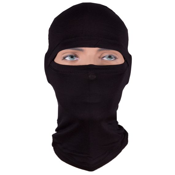 Full Face Balaclava Bamboo Black