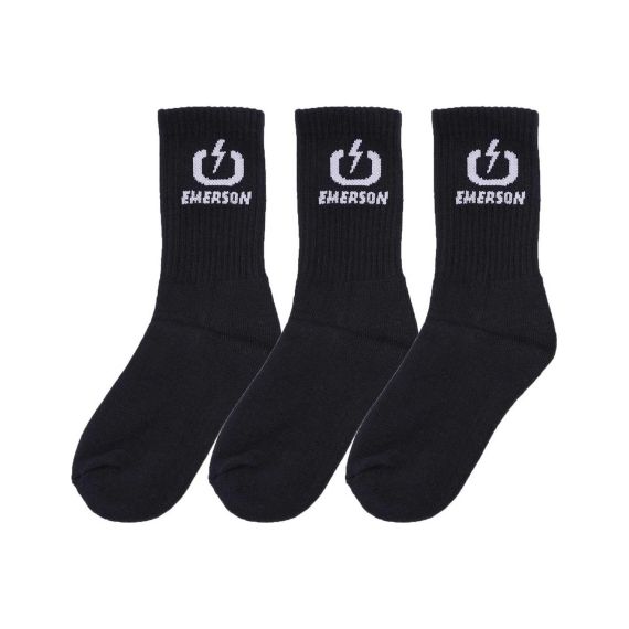 Emerson Socks 3Pack 212.EU08.03 Black - Κάλτσες στο Bodyman