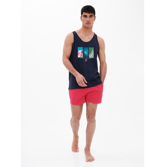 Emerson Tank 221.EM37.63 Navy Blue - Αμάνικα T-shirt  στο Bodyman