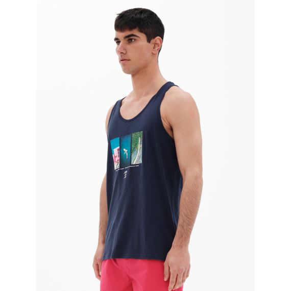Emerson Tank 221.EM37.63 Navy Blue - Αμάνικα T-shirt  στο Bodyman