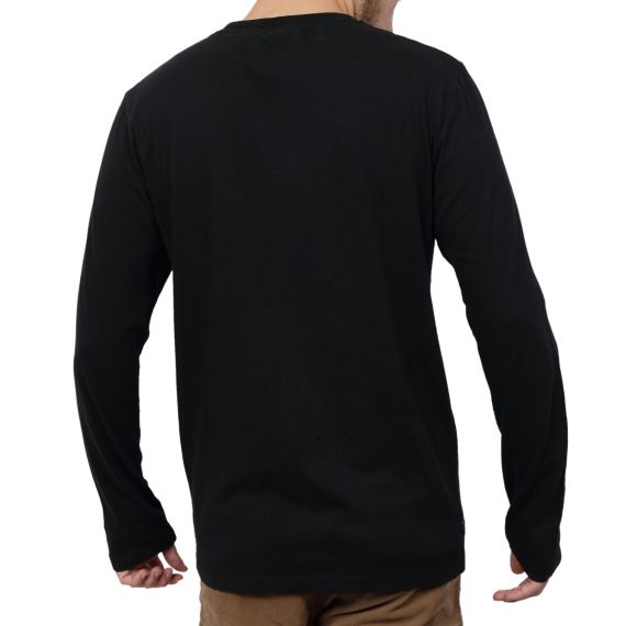 Superdry T-Shirt M6010550A-02A Vintage logo EMB ls Top Black ωωωω - Mακρυμάνικες στο Bodyman