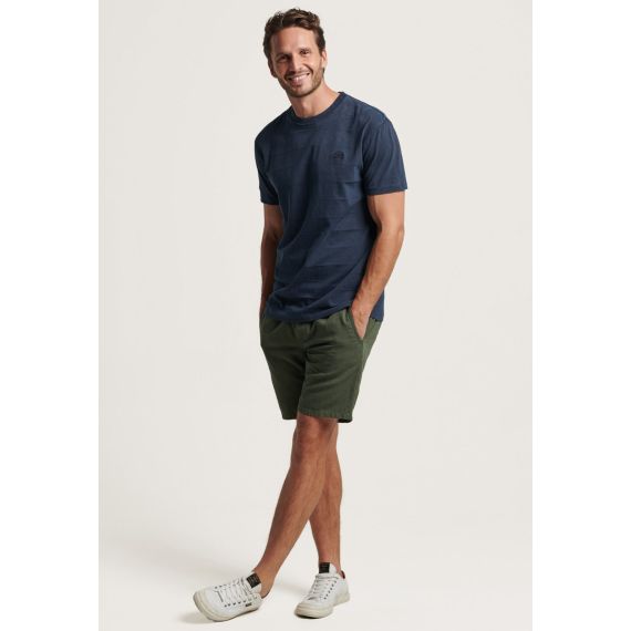 Superdry Ανδρικό T-shirt M1011570A-98T Vintage Texture Tee Navy - T-Shirt  στο Bodyman