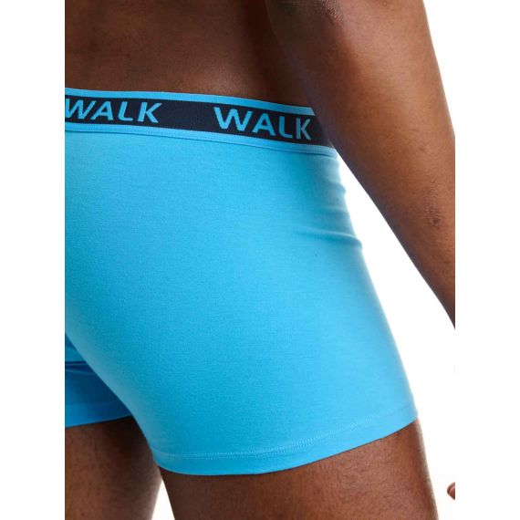 Walk Boxer 2Pack W1756-0338 Μπλε Σκ. Τυρκουάζ - Boxer στο Bodyman
