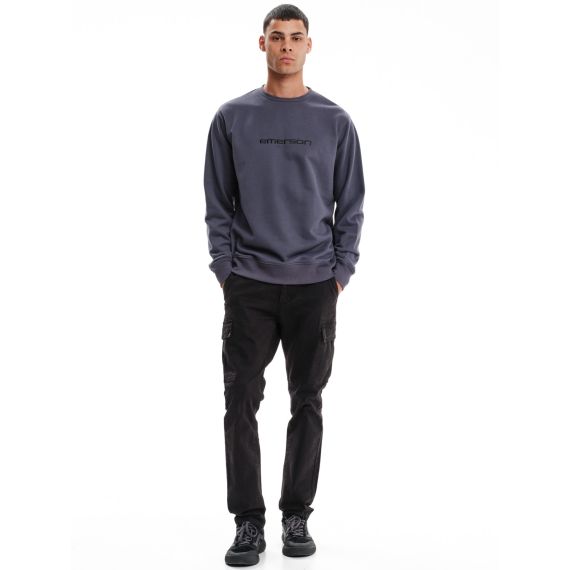 Emerson Φούτερ Crew 232.EM20.10 Stone Blue - Φούτερ χωρίς κουκούλα  στο Bodyman