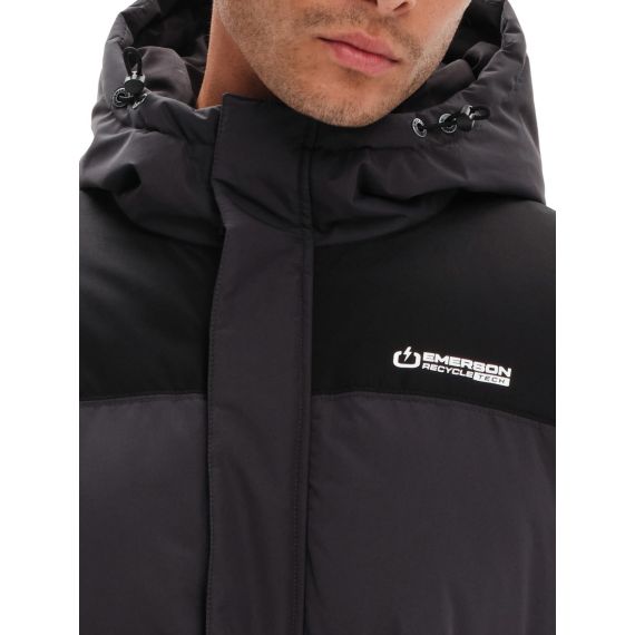 Emerson Μπουφάν 232.EM10.57 Ebony/Black Puffer - Μπουφάν στο Bodyman