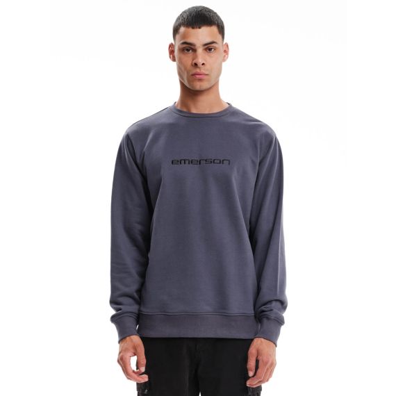 Emerson Φούτερ Crew 232.EM20.10 Stone Blue - Φούτερ χωρίς κουκούλα  στο Bodyman