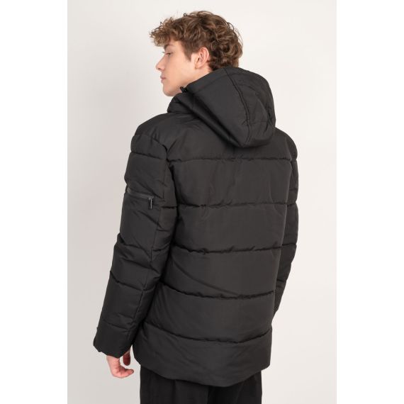 Rebase Jacket 232.RJK.186 Puffer Black - Μπουφάν στο Bodyman