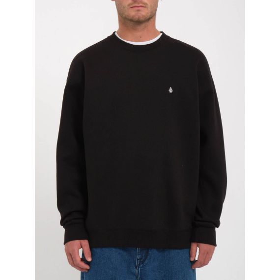 Volcom Hood Crew A4632307-BLK Single Stone Black - Φούτερ χωρίς κουκούλα  στο Bodyman
