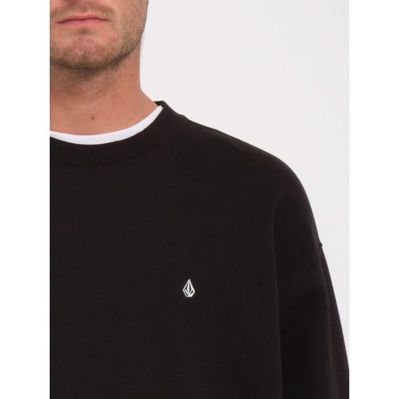 Volcom Hood Crew A4632307-BLK Single Stone Black - Φούτερ χωρίς κουκούλα  στο Bodyman