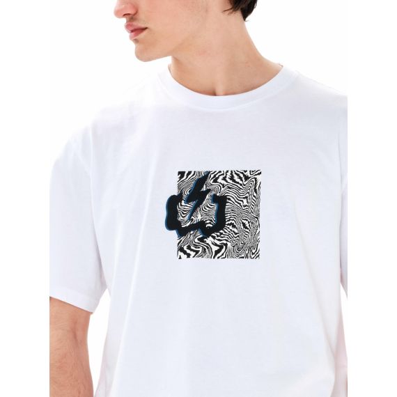Emerson Ανδρική Βαμβακερή Μπλούζα Λευκή Straight Fit 241.EM33.08 - T-Shirt  στο Bodyman