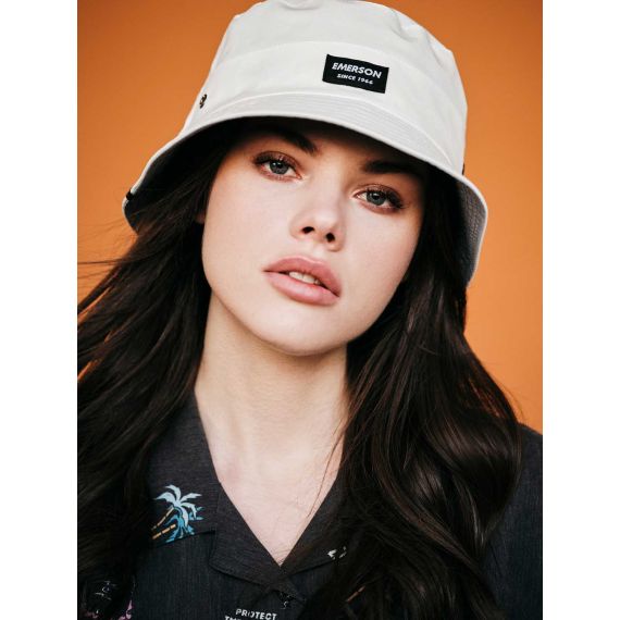 Emerson Bucket Hat 221.EU01.68 White Stone Blue - ΚΑΠΕΛΑ στο Bodyman