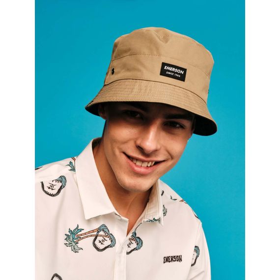 Emerson Bucket Hat 231.EU01.68 Beige Navy - ΚΑΠΕΛΑ στο Bodyman