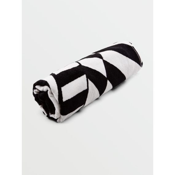Volcom Πετσέτα Θαλάσσης VMXX013ZYWC-BWH-Black-White 100cm x 155cm - Πετσέτες Θάλασσας  στο Bodyman