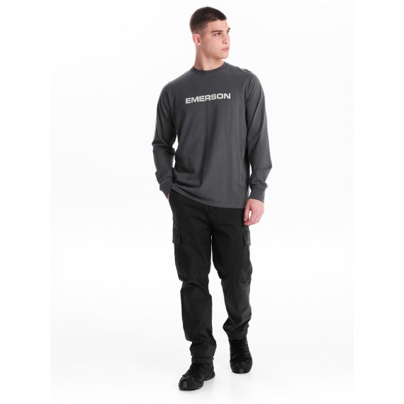Emerson Ανδρικό Παντελόνι Cargo 242.EM42.96 Black - Παντελόνια στο Bodyman