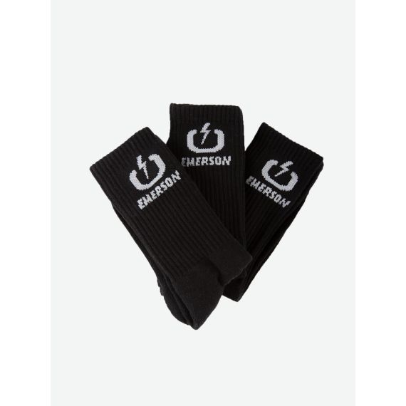 Emerson Socks 3Pack 212.EU08.03 Black - Κάλτσες στο Bodyman
