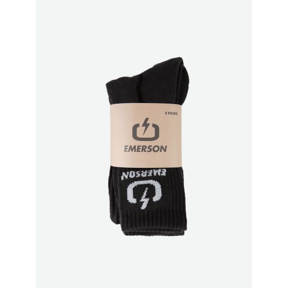 Emerson Socks 3Pack 212.EU08.03 Black - Κάλτσες στο Bodyman