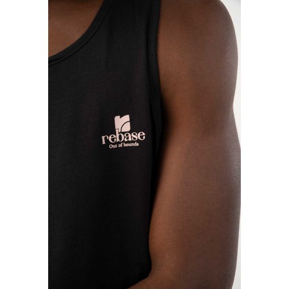 Rebase Ανδρική Αμάνικη Μπλούζα Βαμβακερή 241-RTSL-282 Black - Αμάνικα T-shirt  στο Bodyman