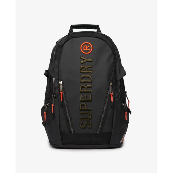 Superdry Τσάντα Πλάτης W9110391A-B4G Tarp EMB Rucksack Black ωωωω - Τσάντες Σακίδια στο Bodyman