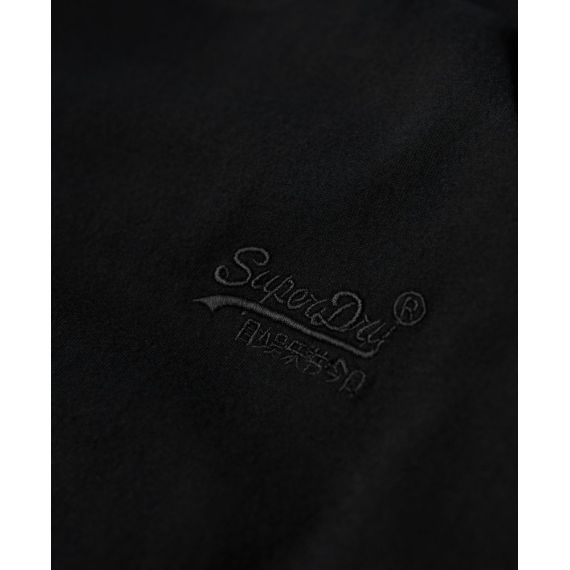Superdry Ανδρικό T-Shirt M6010857A-02A Essential logo LS Black - Mακρυμάνικες στο Bodyman